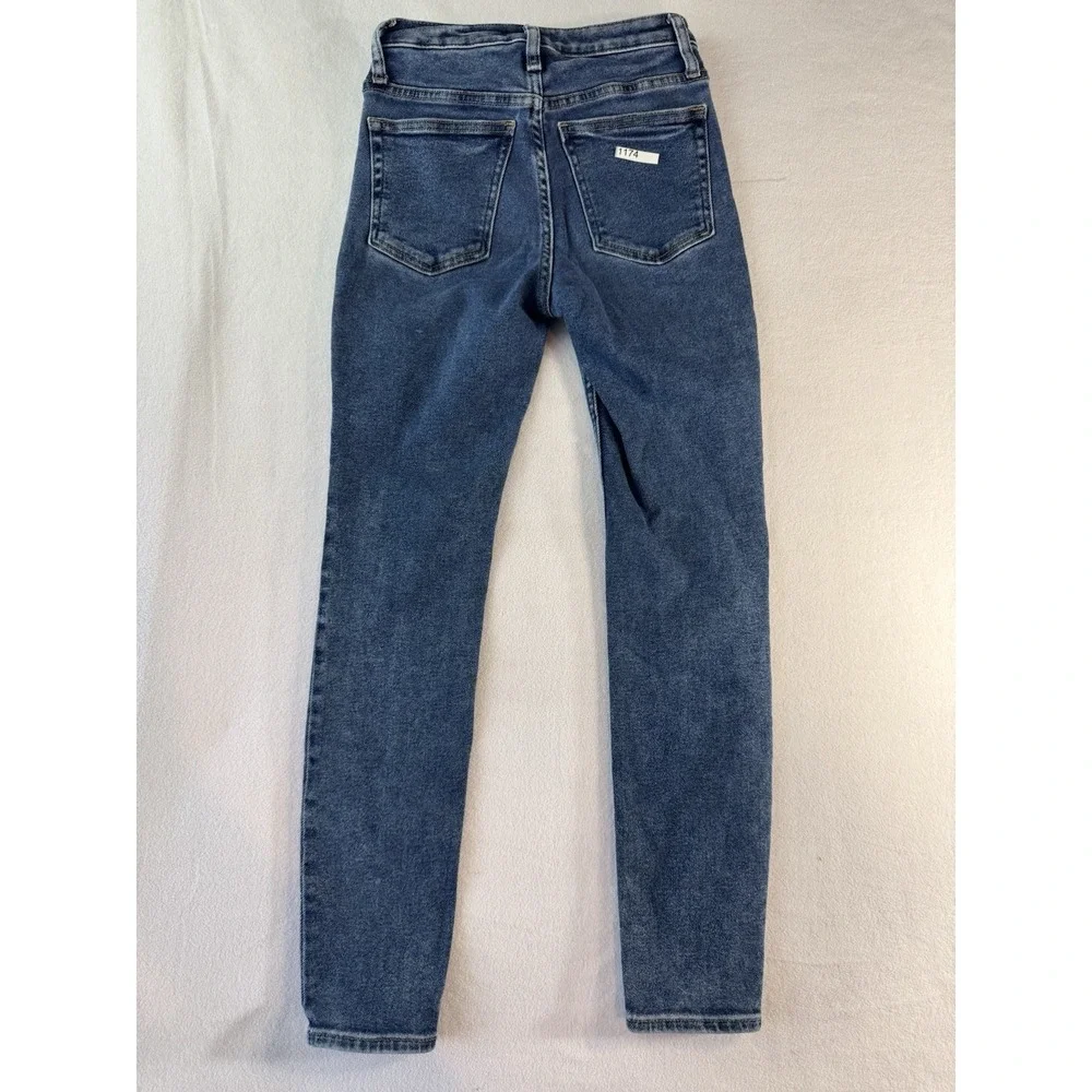 Silver Jeans Co Jeans Womens High Note Skinny Denim Blue Wash Size 26x29